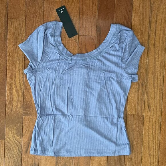 Lulus Fitted Light Blue Top Shirt Size Small New P1 - Picture 5 of 8
